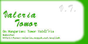 valeria tomor business card